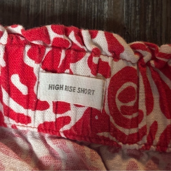 LOFT Red and White High Waist Shorts - Picture 7 of 11